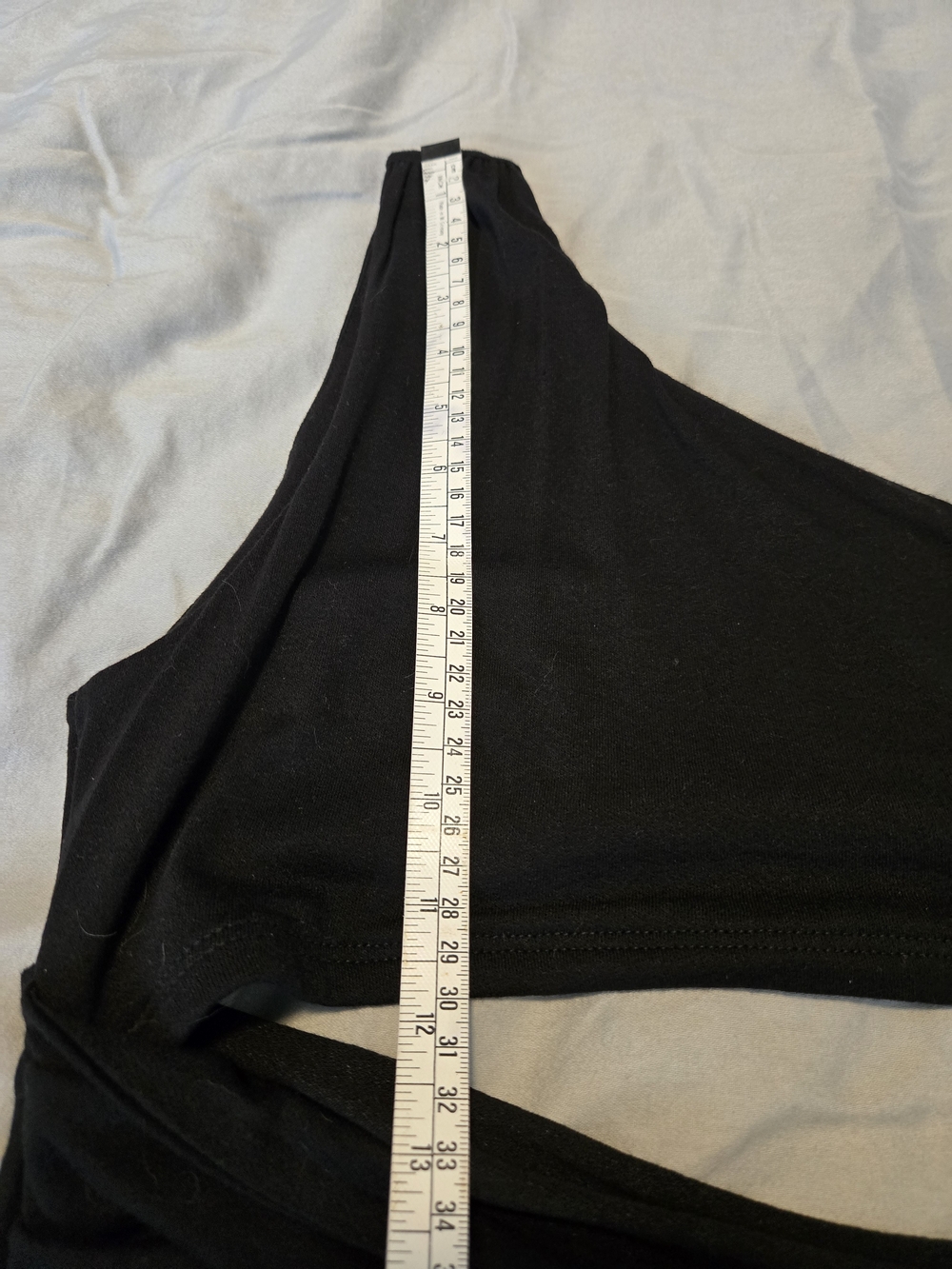 Fashion Nova One-Shoulder Black Cutout Side Tie Dress S - Picture 13 of 16
